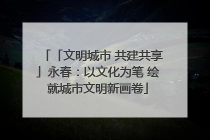 「文明城市 共建共享」永春：以文化为笔 绘就城市文明新画卷