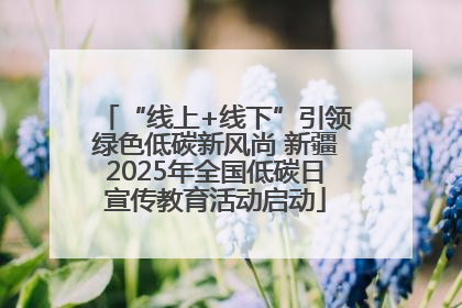 “线上+线下”引领绿色低碳新风尚 新疆2025年全国低碳日宣传教育活动启动