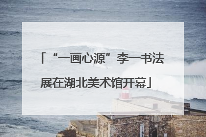 “一画心源”李一书法展在湖北美术馆开幕