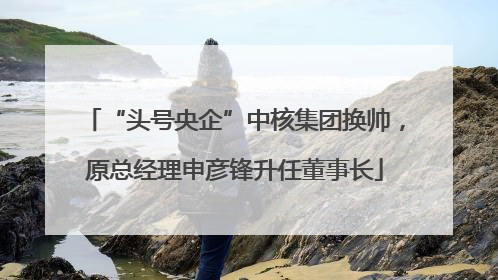 “头号央企”中核集团换帅，原总经理申彦锋升任董事长