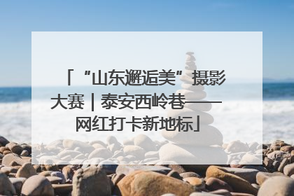 “山东邂逅美”摄影大赛｜泰安西岭巷——网红打卡新地标