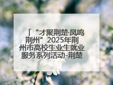 “才聚荆楚·凤鸣荆州”2025年荆州市高校生业生就业服务系列活动-荆楚就业大讲堂-就业嘉年华活动举行