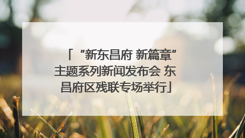 “新东昌府 新篇章”主题系列新闻发布会 东昌府区残联专场举行