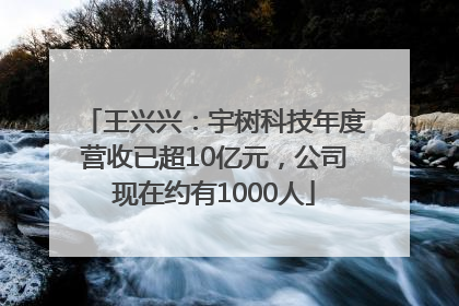 王兴兴：宇树科技年度营收已超10亿元，公司现在约有1000人