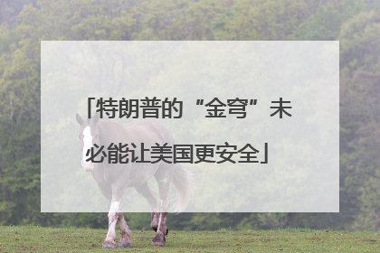 特朗普的“金穹”未必能让美国更安全