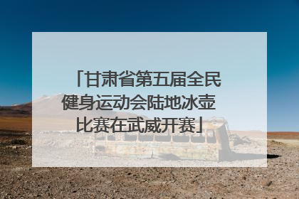 甘肃省第五届全民健身运动会陆地冰壶比赛在武威开赛