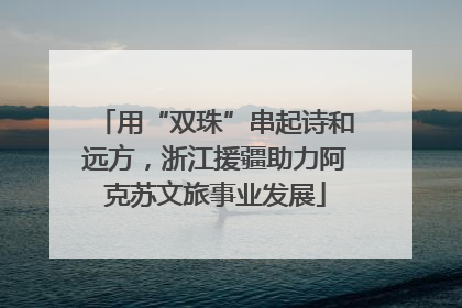 用“双珠”串起诗和远方，浙江援疆助力阿克苏文旅事业发展
