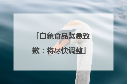 白象食品紧急致歉：将尽快调整