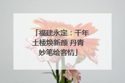 福建永定：千年土楼焕新颜 丹青妙笔绘客情