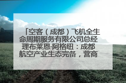 空客（成都）飞机全生命周期服务有限公司总经理布莱恩·阿格纽：成都航空产业生态完备，营商环境优势显著