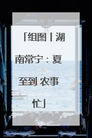 组图丨湖南常宁：夏至到 农事忙