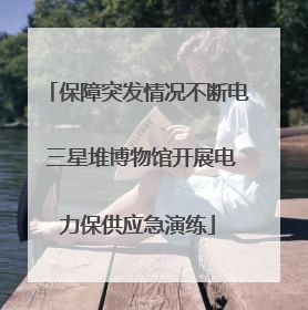 保障突发情况不断电 三星堆博物馆开展电力保供应急演练