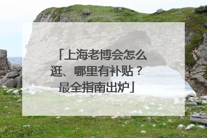 上海老博会怎么逛、哪里有补贴？最全指南出炉