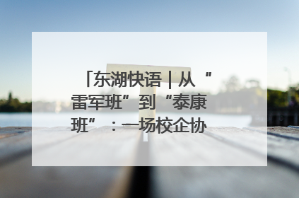 东湖快语｜从“雷军班”到“泰康班”：一场校企协同的“接力赛”