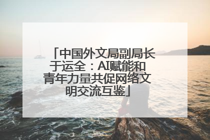 中国外文局副局长于运全：AI赋能和青年力量共促网络文明交流互鉴