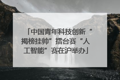 中国青年科技创新“揭榜挂帅”擂台赛“人工智能”赛在沪举办