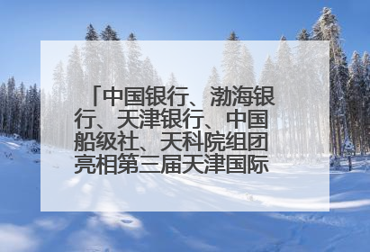 中国银行、渤海银行、天津银行、中国船级社、天科院组团亮相第三届天津国际航运展 输出航运服务“中国方案”