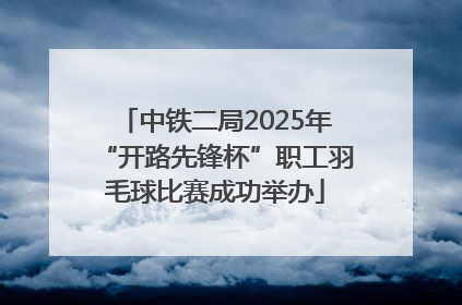 中铁二局2025年“开路先锋杯”职工羽毛球比赛成功举办