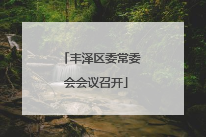 丰泽区委常委会会议召开