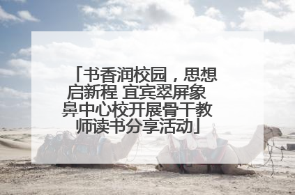 书香润校园，思想启新程 宜宾翠屏象鼻中心校开展骨干教师读书分享活动