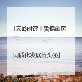 云岭时评丨警惕旅居同质化发展苗头④