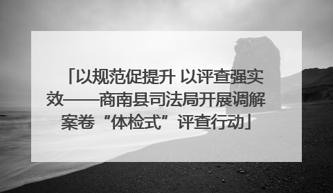 以规范促提升 以评查强实效——商南县司法局开展调解案卷“体检式”评查行动