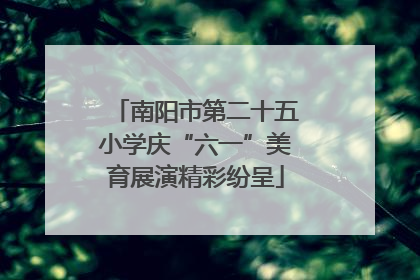 南阳市第二十五小学庆“六一”美育展演精彩纷呈