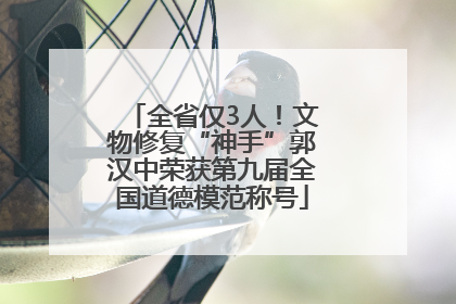 全省仅3人！文物修复“神手”郭汉中荣获第九届全国道德模范称号