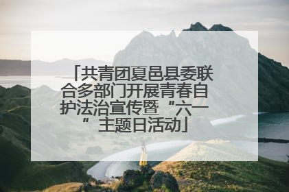 共青团夏邑县委联合多部门开展青春自护法治宣传暨“六一”主题日活动