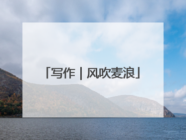 写作｜风吹麦浪