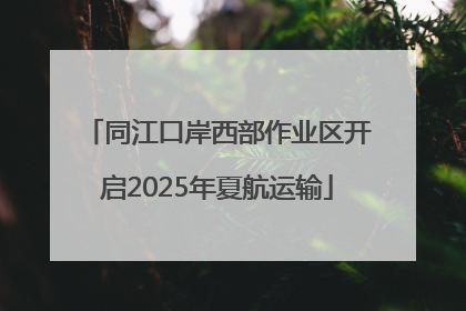 同江口岸西部作业区开启2025年夏航运输