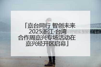 嘉台同行 智创未来 2025浙江·台湾合作周嘉兴专场活动在嘉兴经开区启幕
