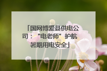 国网博爱县供电公司：“电老师”护航暑期用电安全