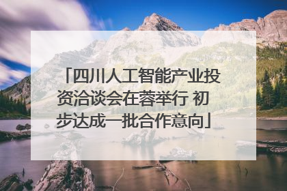 四川人工智能产业投资洽谈会在蓉举行 初步达成一批合作意向