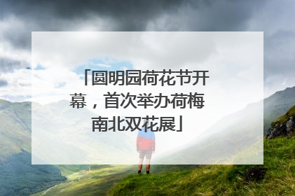 圆明园荷花节开幕，首次举办荷梅南北双花展