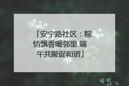 安宁路社区：粽情飘香暖邻里 端午共聚促和谐
