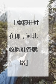 夏粮开秤在即，河北收购准备就绪