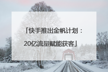 快手推出金帆计划：20亿流量赋能获客