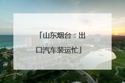 山东烟台：出口汽车装运忙
