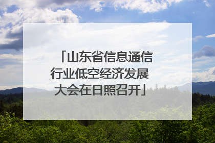 山东省信息通信行业低空经济发展大会在日照召开