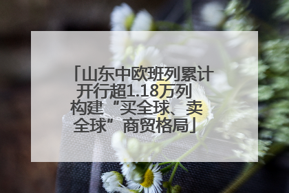 山东中欧班列累计开行超1.18万列 构建“买全球、卖全球”商贸格局