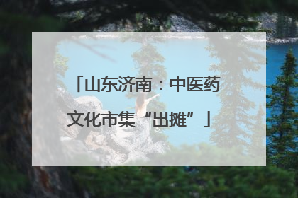 山东济南：中医药文化市集“出摊”