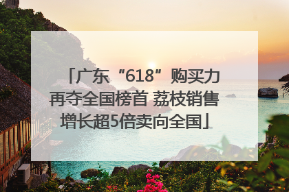 广东“618”购买力再夺全国榜首 荔枝销售增长超5倍卖向全国