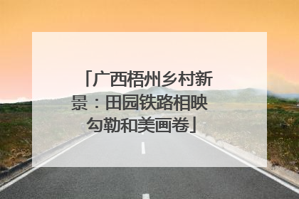 广西梧州乡村新景：田园铁路相映 勾勒和美画卷