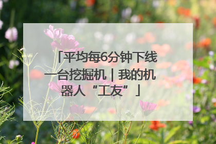 平均每6分钟下线一台挖掘机｜我的机器人“工友”