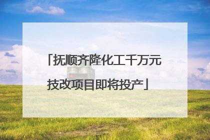 抚顺齐隆化工千万元技改项目即将投产