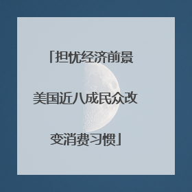 担忧经济前景 美国近八成民众改变消费习惯