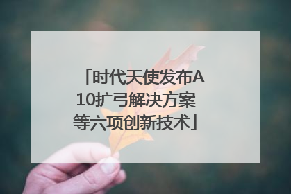 时代天使发布A10扩弓解决方案等六项创新技术