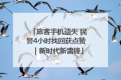 旅客手机遗失 民警4小时找回获点赞｜新时代新雷锋