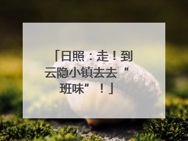 日照：走！到云隐小镇去去“班味”！